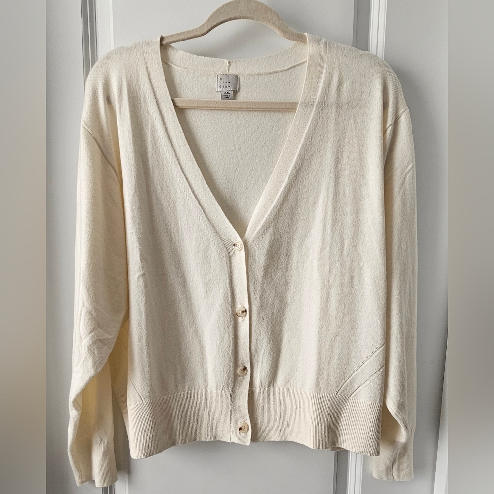 A New Day Cream Cropped Cardigan